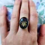 Bague araignée précieuse