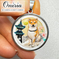 Shiba au Japon, d'après photo et illustration. Grand Modèle