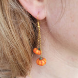 Boucles d'oreilles citrouilles