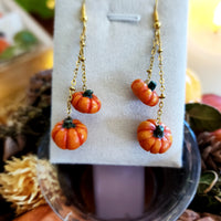 Boucles d'oreilles citrouilles