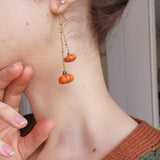 Boucles d'oreilles citrouilles